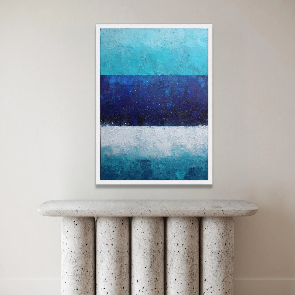 Mark Rothko Style Abstract Color Block Canvas, Blue Modern Wall Art, Minimalist Contemporary Canvas, Statement Home Decor, Canvas Print Art