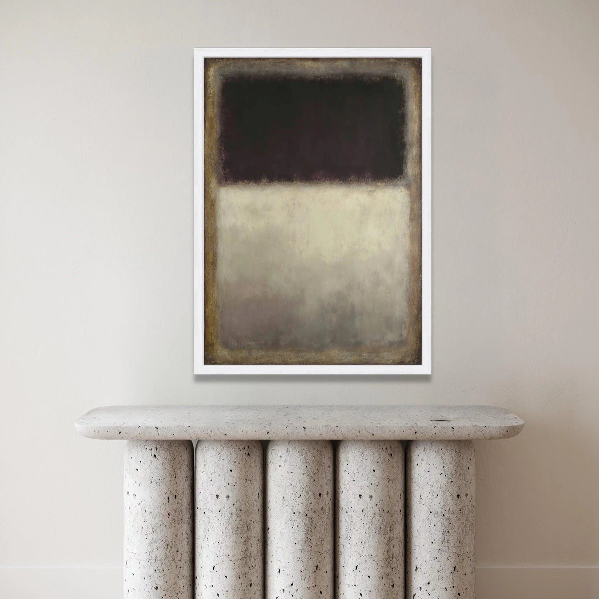 Mark Rothko Abstract Canvas Wall Art, Dark and Light Color Blocks, Modern Minimalist Home Decor, Large Abstract Painting Canvas Print Art