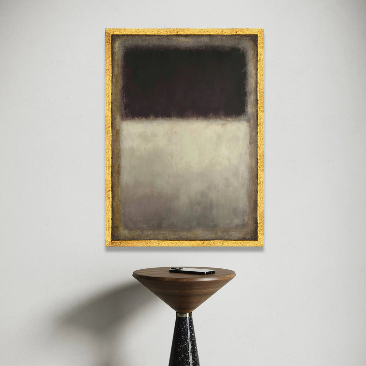Mark Rothko Abstract Canvas Wall Art, Dark and Light Color Blocks, Modern Minimalist Home Decor, Large Abstract Painting Canvas Print Art