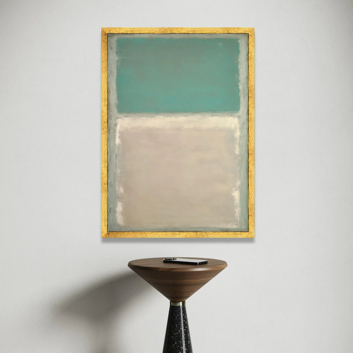 Mark Rothko Abstract Canvas Wall Art, Minimalist Color Field Painting, Modern Blue and Beige Home Decor, Contemporary Wall Canvas Print Art