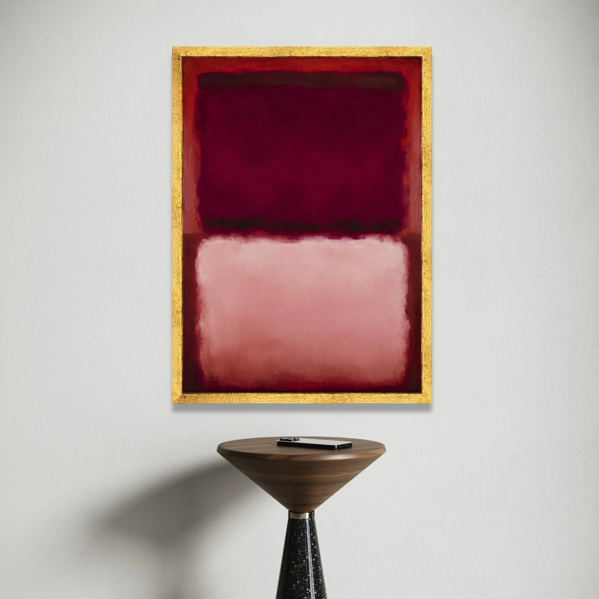 Mark Rothko Style Abstract Canvas Wall Art, Color Field Painting, Modern Minimalist Art, Red and Pink Canvas Decor, Canvas Print Art