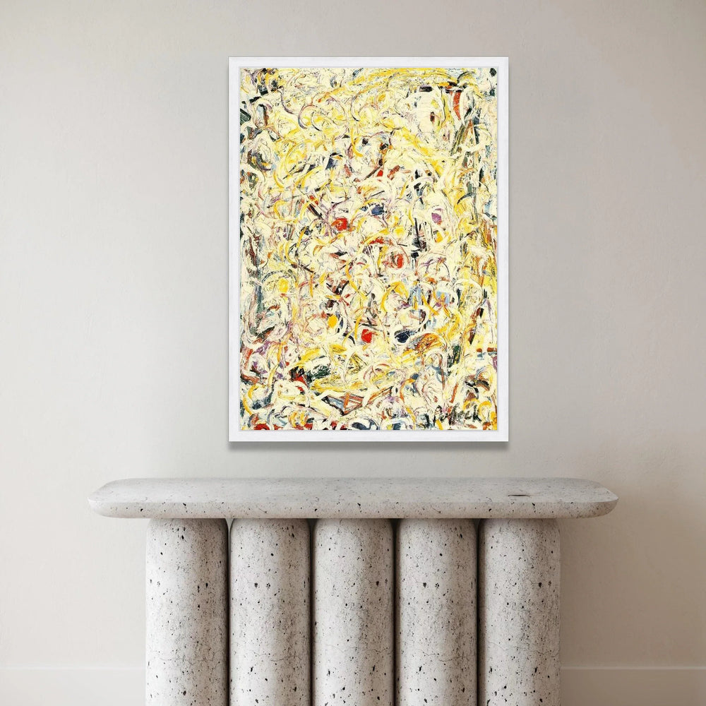 Abstract Expressionist Canvas Wall Art, Jackson Pollock Style Drip Painting, Energetic Modern Art Decor, Colorful Home Wall Canvas Print Art