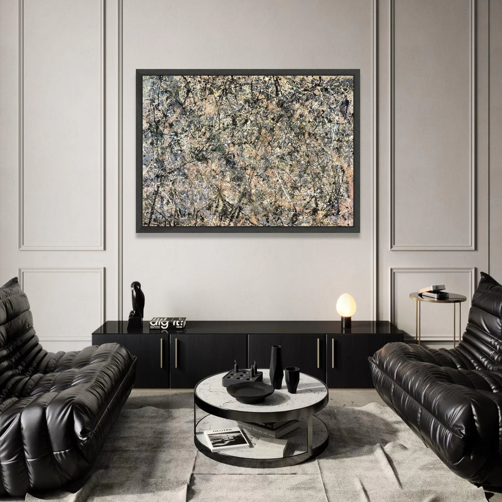 Abstract Drip Canvas Wall Art, Jackson Pollock Style, Splatter Painting Canvas, Modern Expressionism Wall Decor, Artistic Canvas Print Art