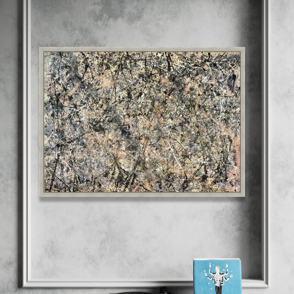 Abstract Drip Canvas Wall Art, Jackson Pollock Style, Splatter Painting Canvas, Modern Expressionism Wall Decor, Artistic Canvas Print Art