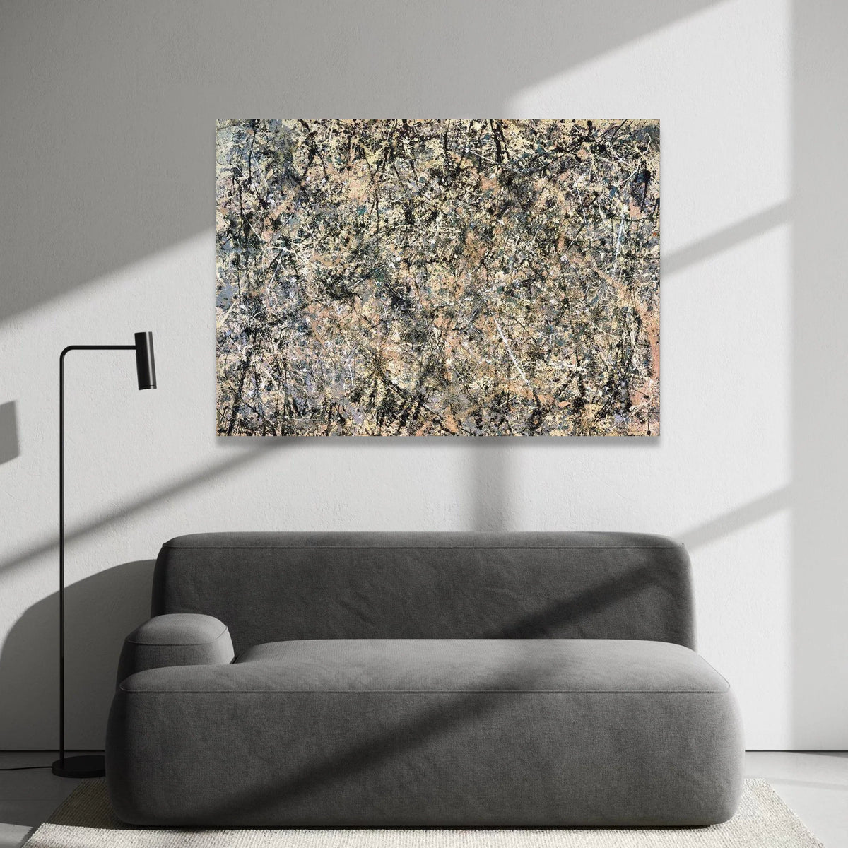 Abstract Drip Canvas Wall Art, Jackson Pollock Style, Splatter Painting Canvas, Modern Expressionism Wall Decor, Artistic Canvas Print Art