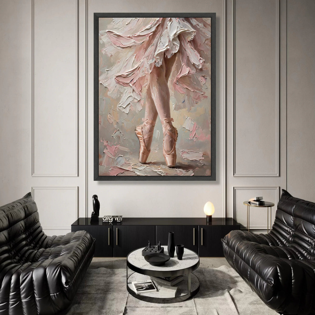 Graceful Ballet Dancer Legs Canvas, Pink Tutu Dance Art, Ballet Pointe Shoes Wall Art, Contemporary Dance Canvas, Elegant Canvas Print Art