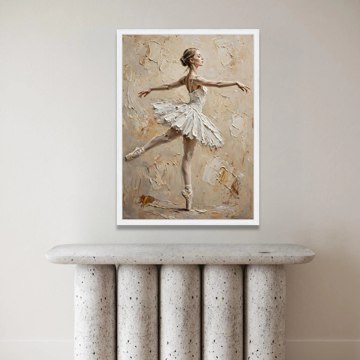 Elegant Ballerina Dance Canvas Art, Ballet Dancer Wall Decor, Graceful Movement Painting, Ballet Tutu Artwork, Home Canvas Print Art