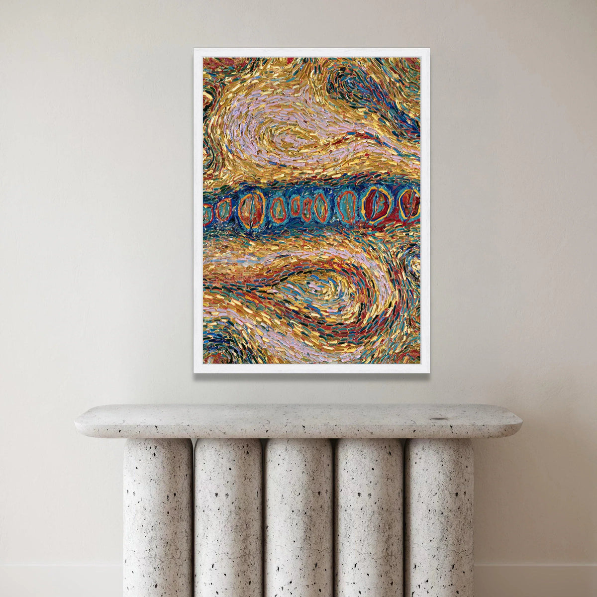 Vibrant Abstract Swirls Canvas, Colorful Modern Wall Art, Dynamic Pattern Decoration, Contemporary Home Canvas, Canvas Print Art