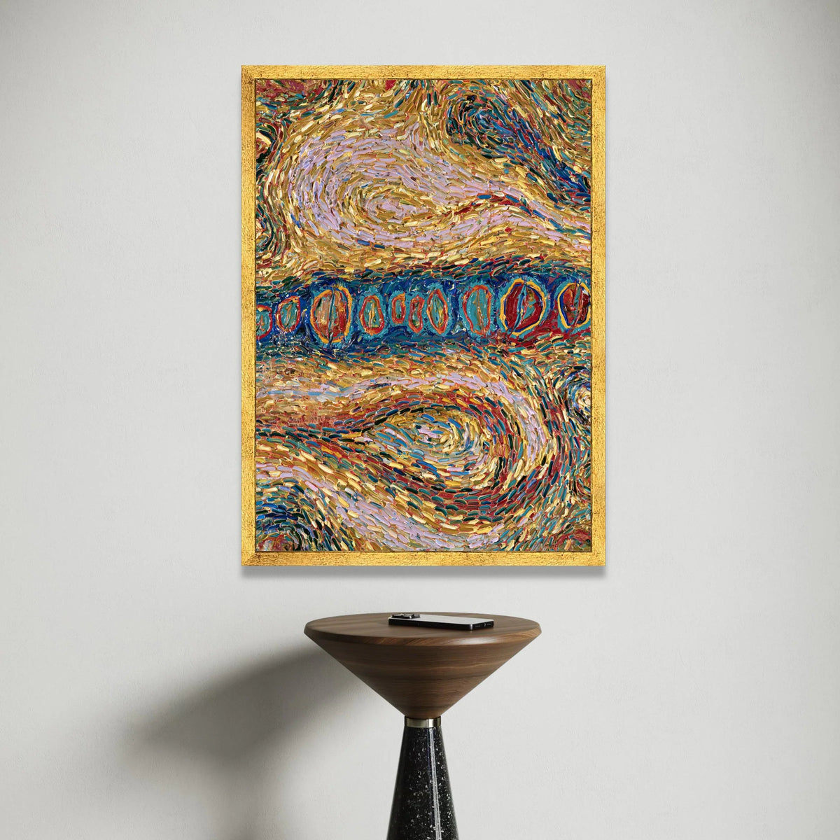 Vibrant Abstract Swirls Canvas, Colorful Modern Wall Art, Dynamic Pattern Decoration, Contemporary Home Canvas, Canvas Print Art