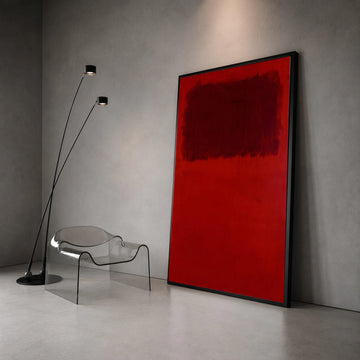 Mark Rothko Red Abstract Canvas, Modern Minimalist Wall Art, Bold Color Block Painting, Contemporary Home Decor Canvas Print Art