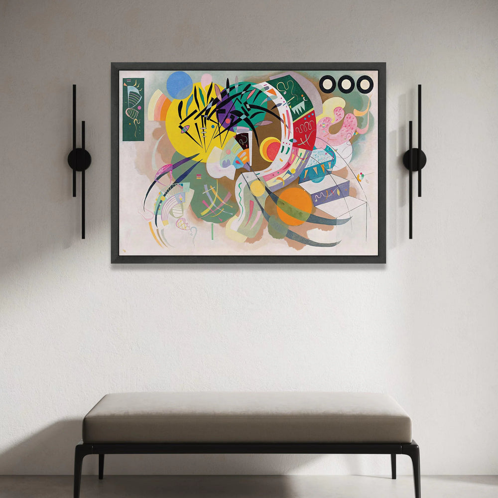 Abstract Geometric Shapes Canvas, Colorful Modern Wall Art, Contemporary Home Decoration, Vibrant Artistic Design, Unique Canvas Print Art