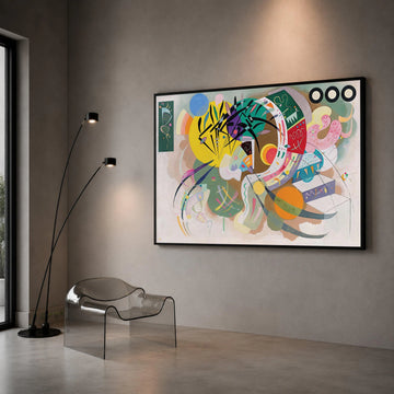 Abstract Geometric Shapes Canvas, Colorful Modern Wall Art, Contemporary Home Decoration, Vibrant Artistic Design, Unique Canvas Print Art