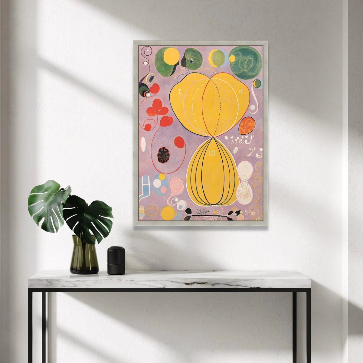 Abstract Geometric Shapes Canvas, Modern Organic Art, Colorful Wall Art, Mid Century Style Decor, Vibrant Home Decoration Canvas Print Art