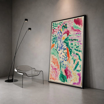 Abstract Floral Figure Canvas Wall Art, Colorful Impressionist Style, Vibrant Home Decoration, Modern Artistic Canvas, Canvas Print Art