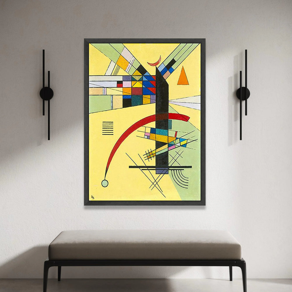 Modern Abstract Geometric Canvas, Colorful Shapes Wall Art, Contemporary Home Decoration, Artistic Canvas Print, Vibrant Canvas Print Art