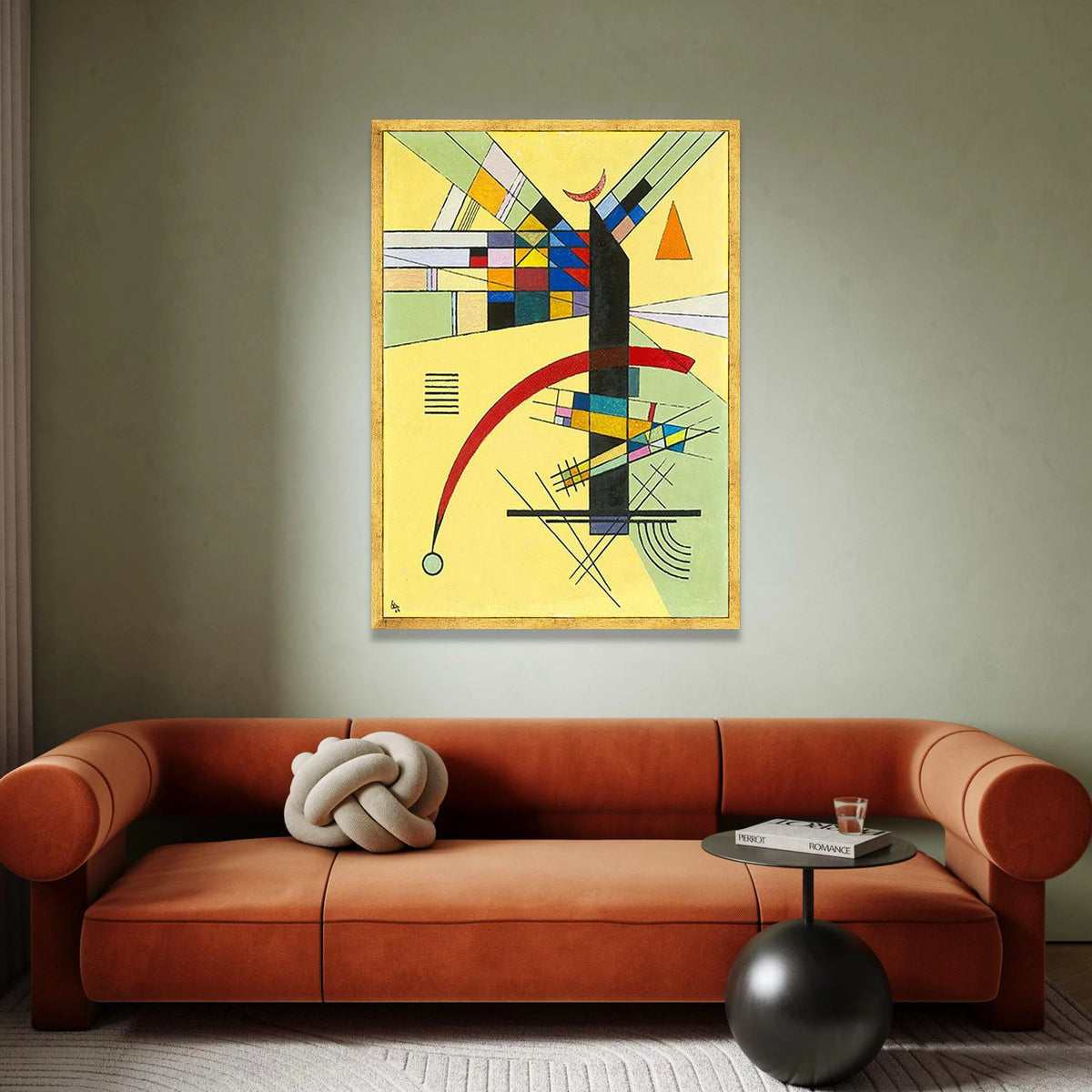 Modern Abstract Geometric Canvas, Colorful Shapes Wall Art, Contemporary Home Decoration, Artistic Canvas Print, Vibrant Canvas Print Art