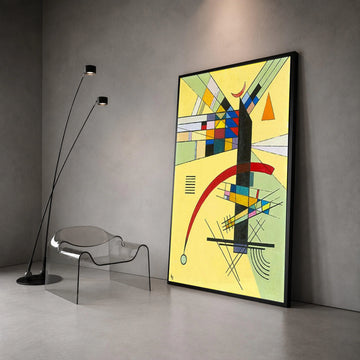 Modern Abstract Geometric Canvas, Colorful Shapes Wall Art, Contemporary Home Decoration, Artistic Canvas Print, Vibrant Canvas Print Art