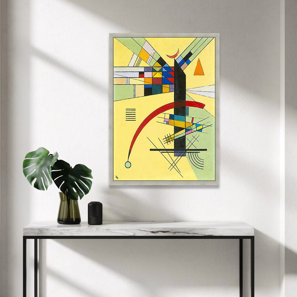 Modern Abstract Geometric Canvas, Colorful Shapes Wall Art, Contemporary Home Decoration, Artistic Canvas Print, Vibrant Canvas Print Art