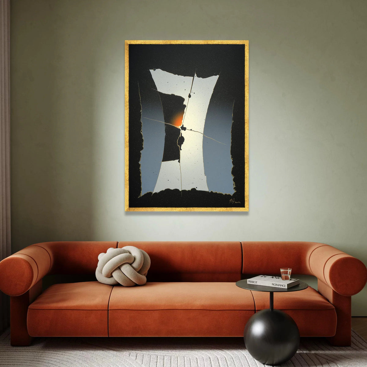 Abstract Minimalist Canvas Wall Art, Modern Geometric Design, Black and White Home Decor, Contemporary Canvas Painting, Canvas Print Art