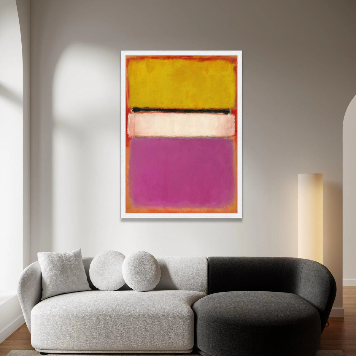 Mark Rothko Style Abstract Color Field Canvas Wall Art, Modern Minimalist Home Decoration, Contemporary Abstract Painting Canvas Print Art