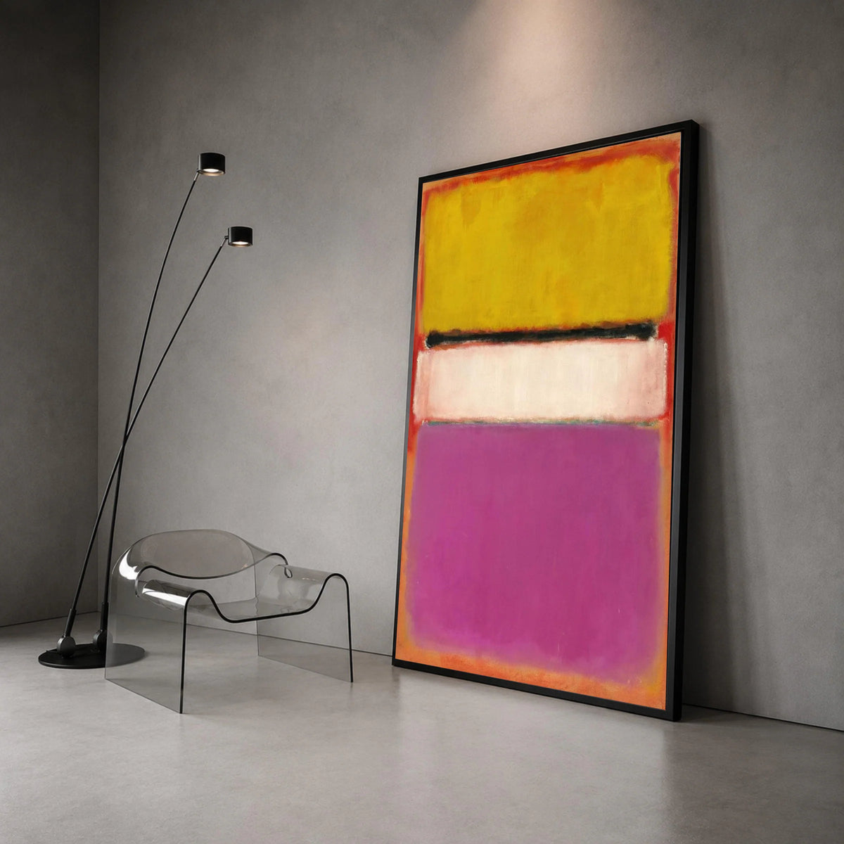 Mark Rothko Style Abstract Color Field Canvas Wall Art, Modern Minimalist Home Decoration, Contemporary Abstract Painting Canvas Print Art
