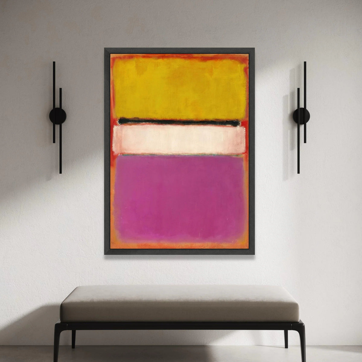 Mark Rothko Style Abstract Color Field Canvas Wall Art, Modern Minimalist Home Decoration, Contemporary Abstract Painting Canvas Print Art