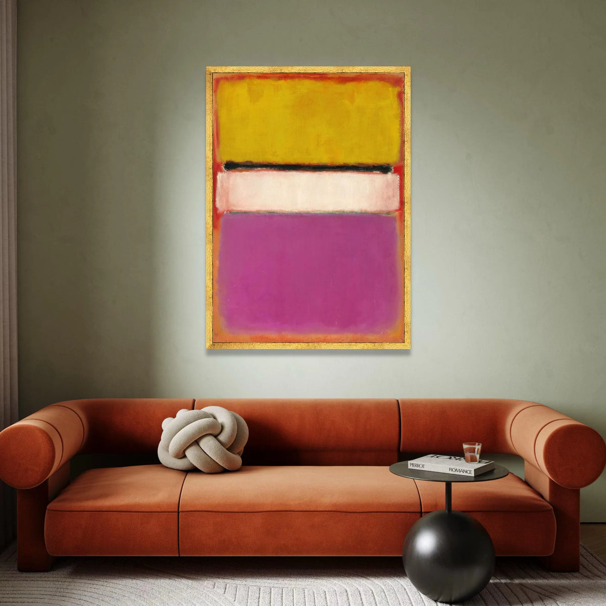 Mark Rothko Style Abstract Color Field Canvas Wall Art, Modern Minimalist Home Decoration, Contemporary Abstract Painting Canvas Print Art