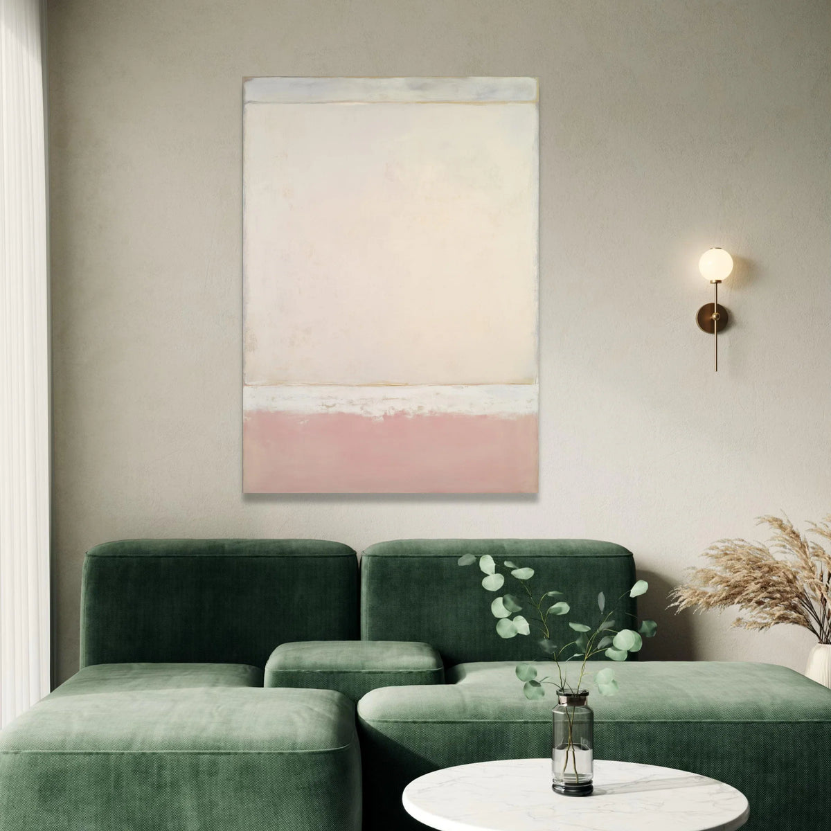 Mark Rothko Abstract Canvas Wall Art, Soft Pastel Color Blocks, Modern Minimalist Home Decor, Contemporary Art Print, Canvas Print Art