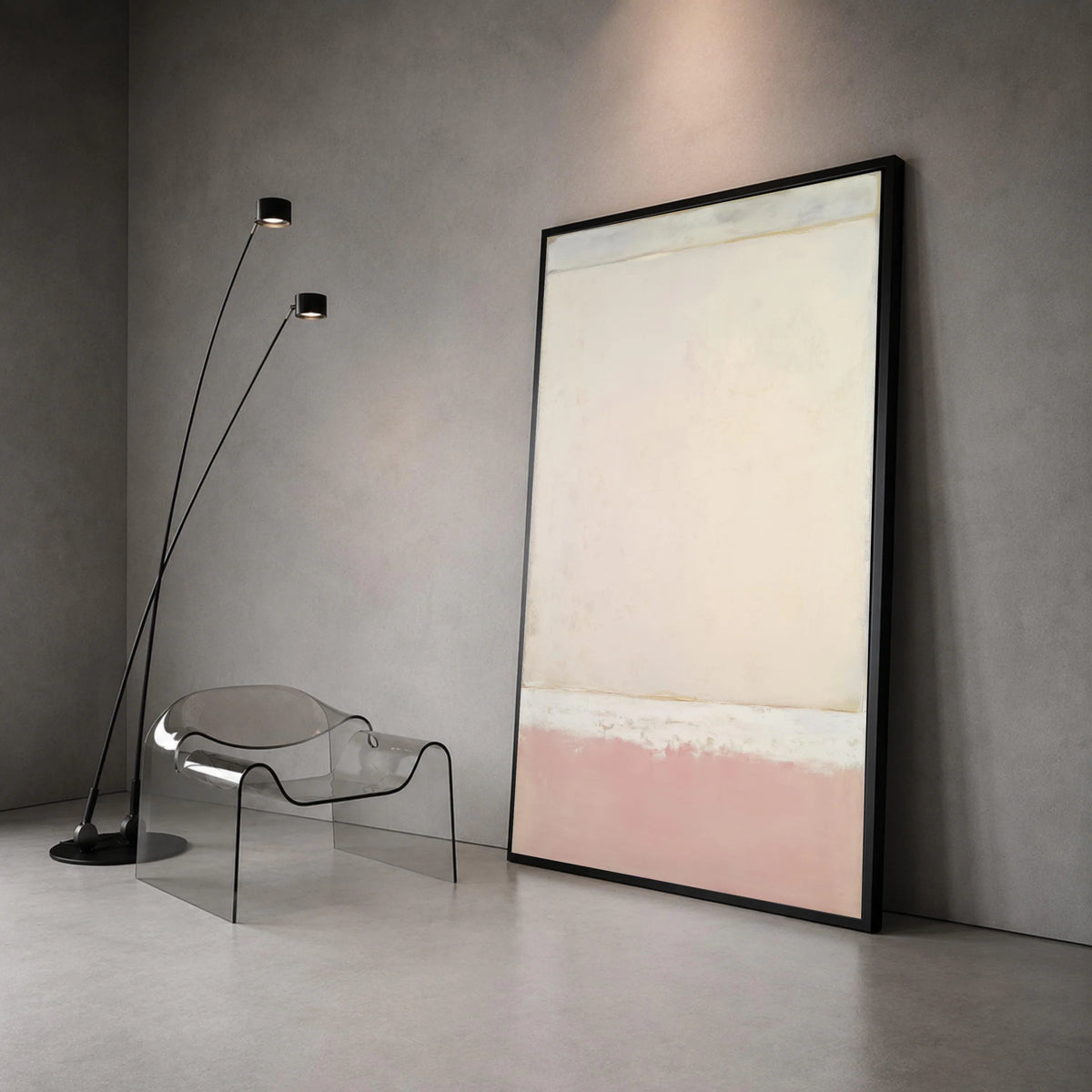 Mark Rothko Abstract Canvas Wall Art, Soft Pastel Color Blocks, Modern Minimalist Home Decor, Contemporary Art Print, Canvas Print Art