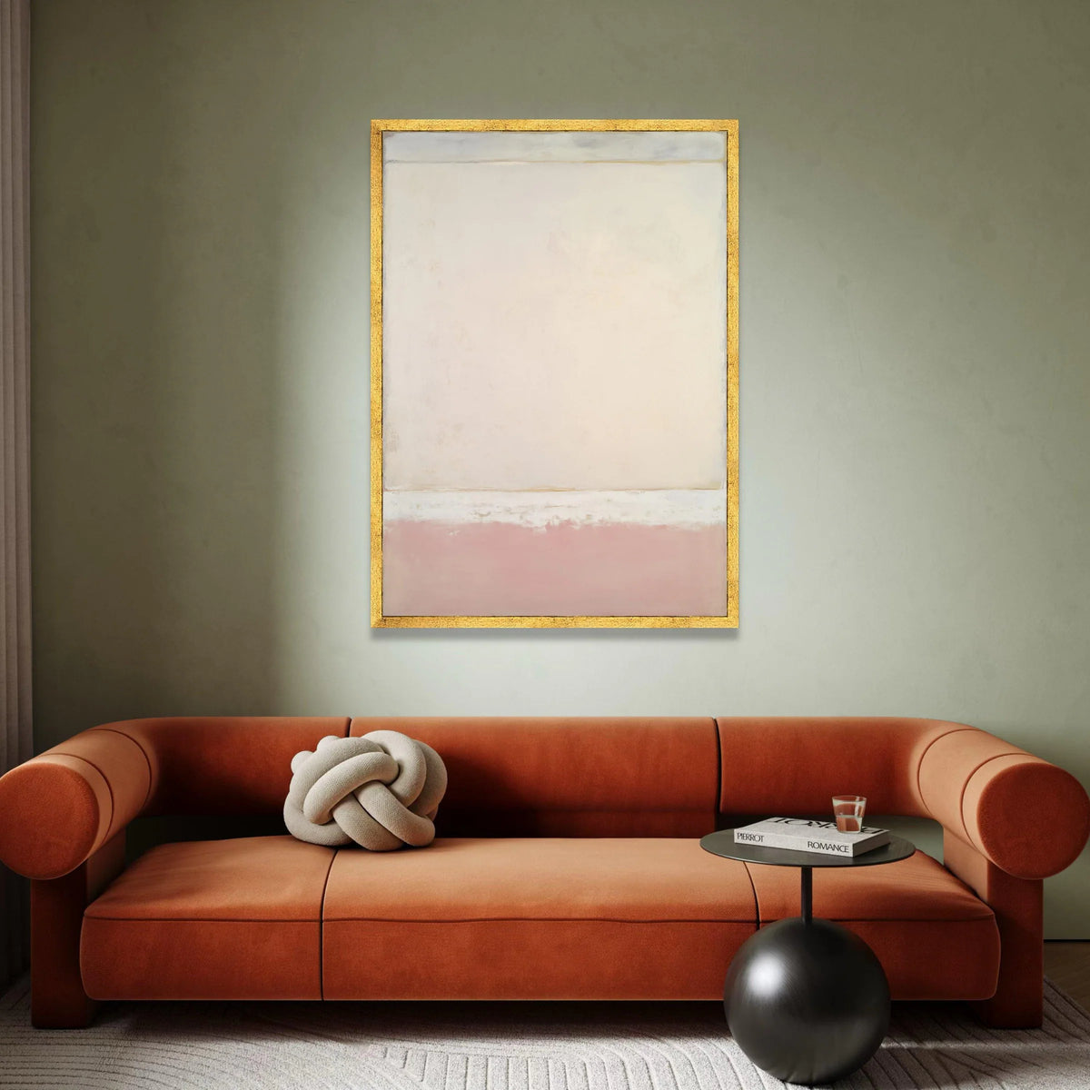 Mark Rothko Abstract Canvas Wall Art, Soft Pastel Color Blocks, Modern Minimalist Home Decor, Contemporary Art Print, Canvas Print Art