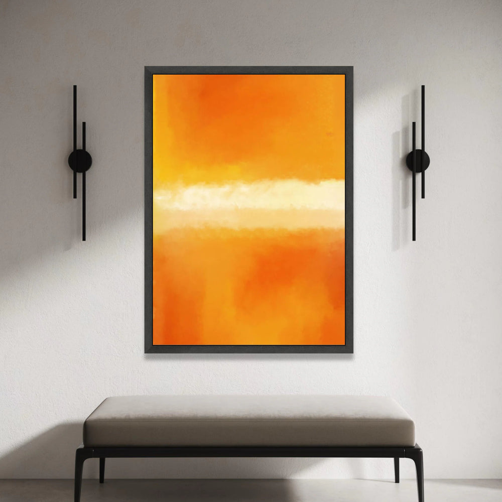 Mark Rothko Style Abstract Color Field Canvas, Warm Orange Gradient Wall Art, Mid Century Modern Artwork, Contemporary Home Canvas Print Art