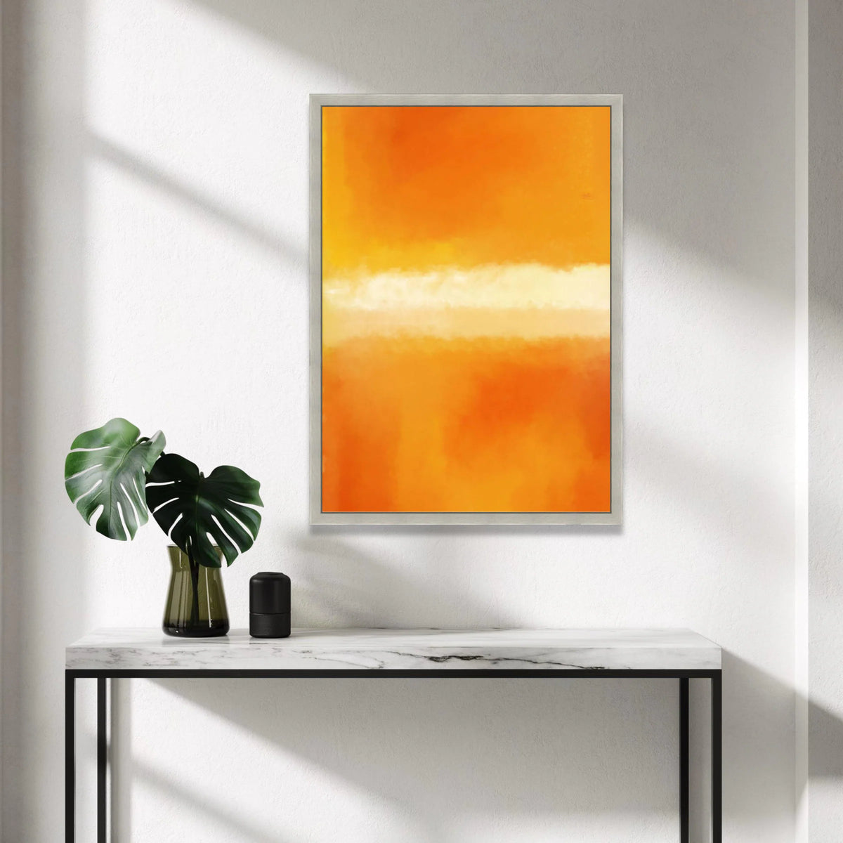 Mark Rothko Style Abstract Color Field Canvas, Warm Orange Gradient Wall Art, Mid Century Modern Artwork, Contemporary Home Canvas Print Art