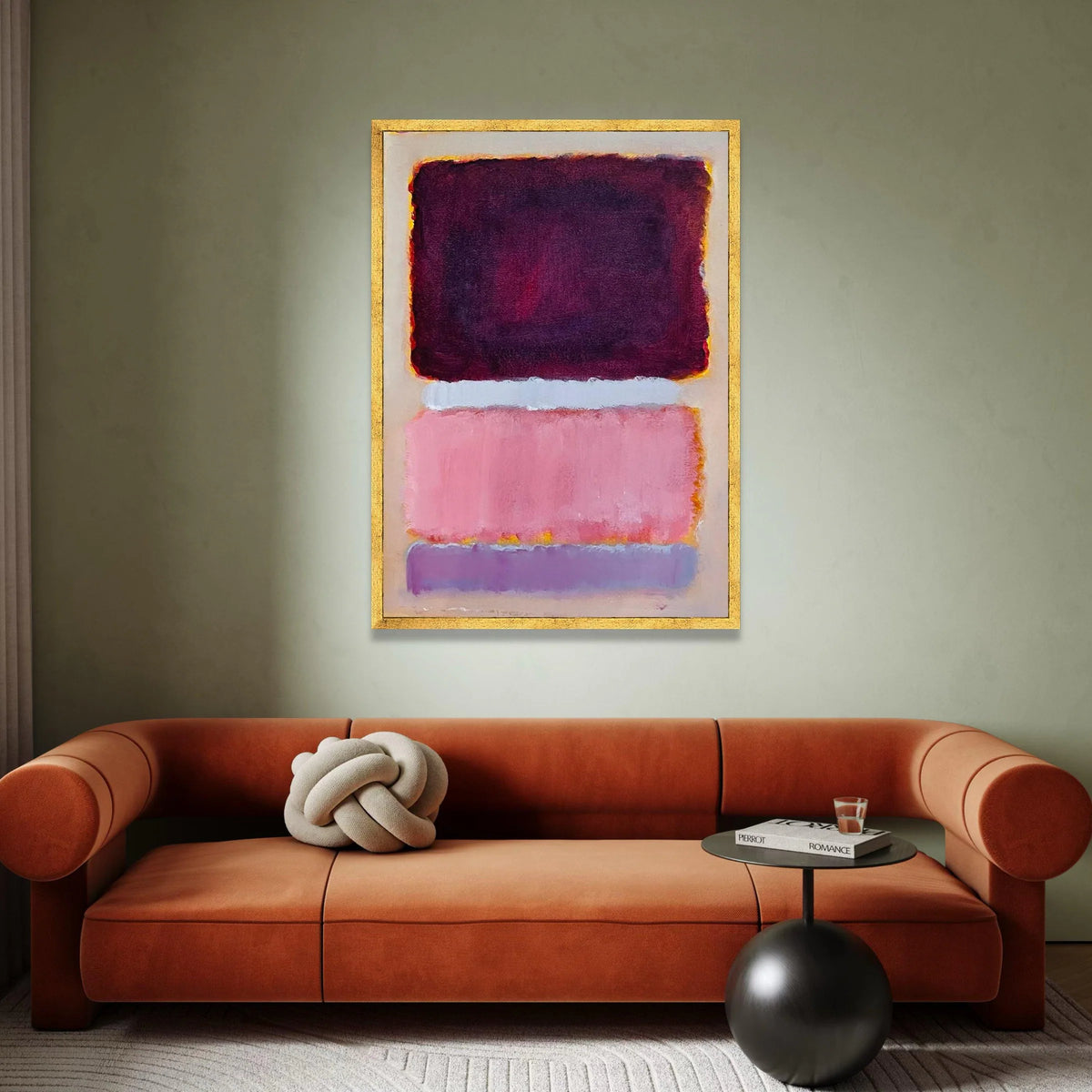 Mark Rothko Style Abstract Blocks Canvas, Modern Color Field Wall Art, Contemporary Home Decoration, Minimalist Canvas Canvas Print Art