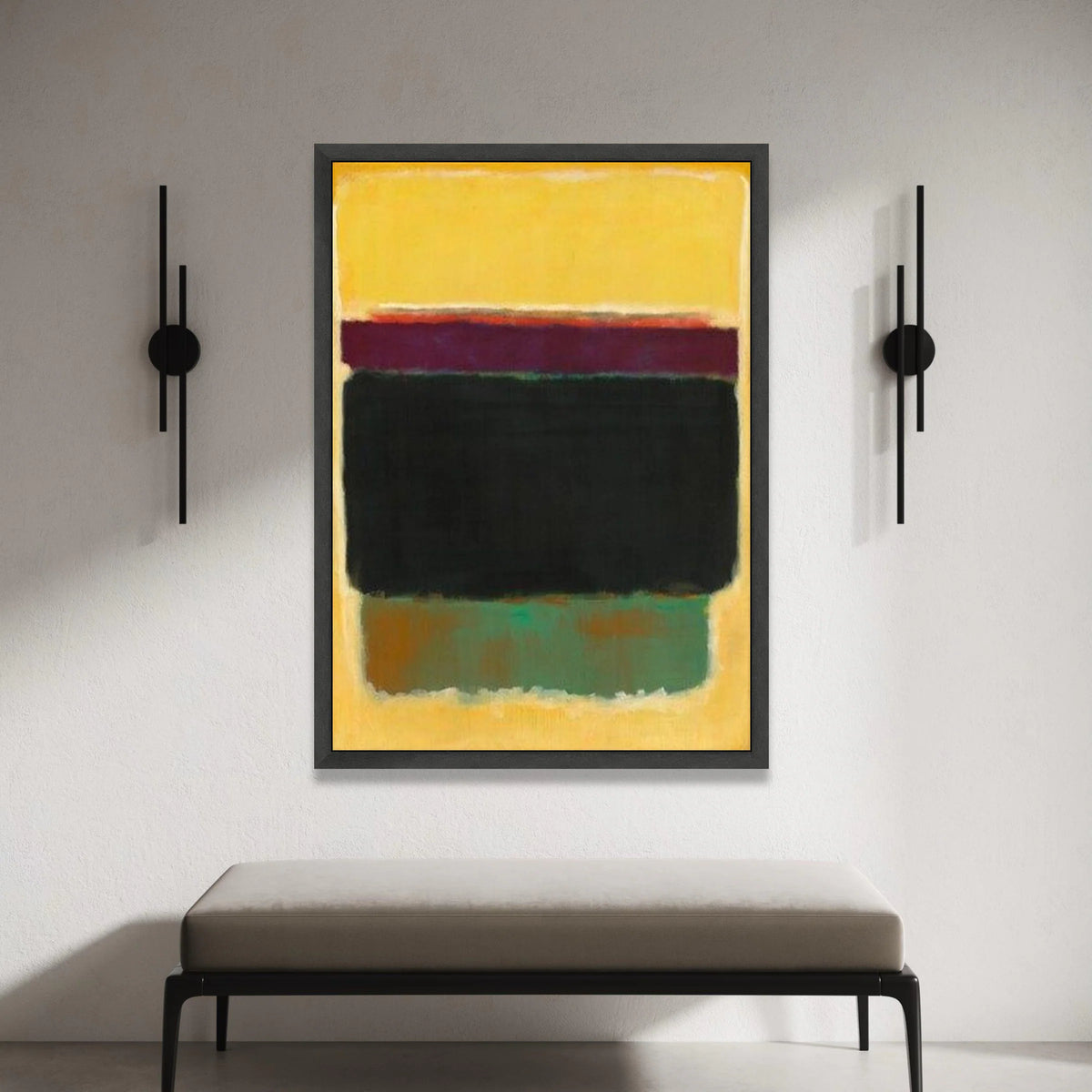 Mark Rothko Style Abstract Canvas Wall Art, Color Block Painting, Modern Minimalist Home Decor, Contemporary Canvas Print, Canvas Print Art