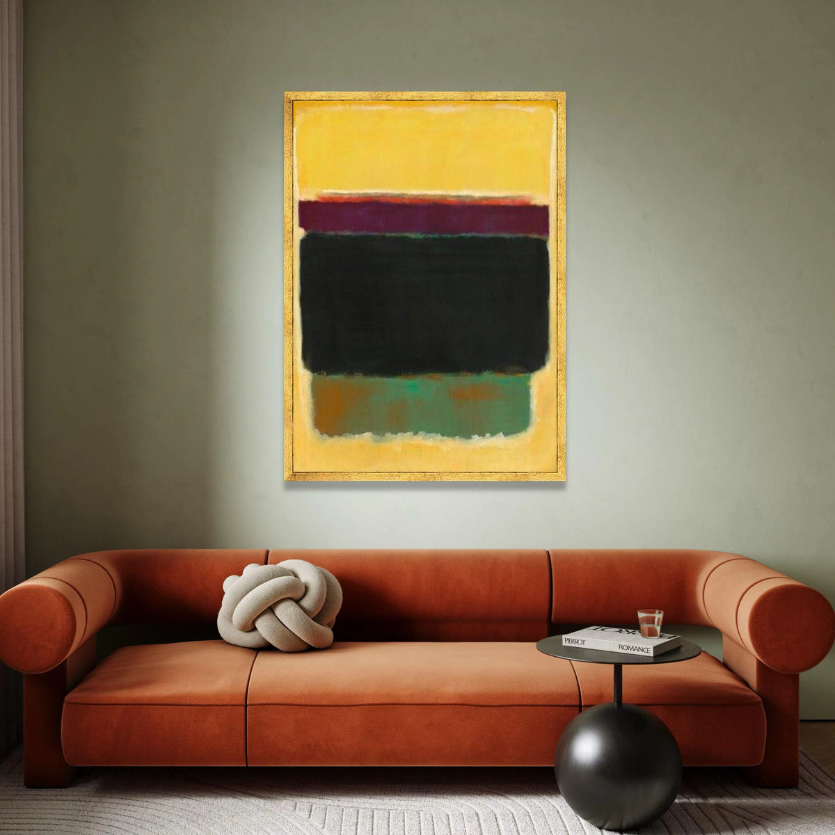 Mark Rothko Style Abstract Canvas Wall Art, Color Block Painting, Modern Minimalist Home Decor, Contemporary Canvas Print, Canvas Print Art