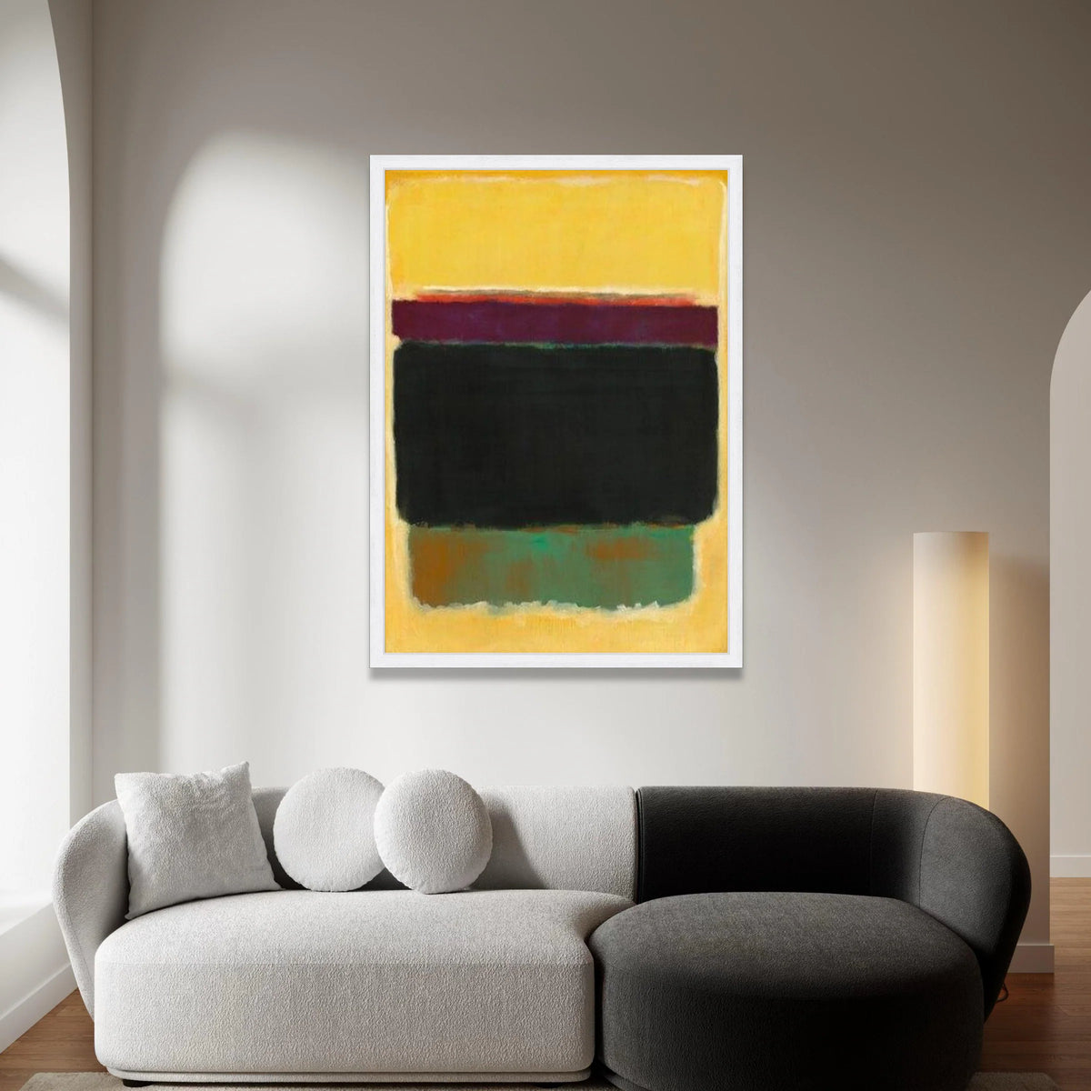 Mark Rothko Style Abstract Canvas Wall Art, Color Block Painting, Modern Minimalist Home Decor, Contemporary Canvas Print, Canvas Print Art