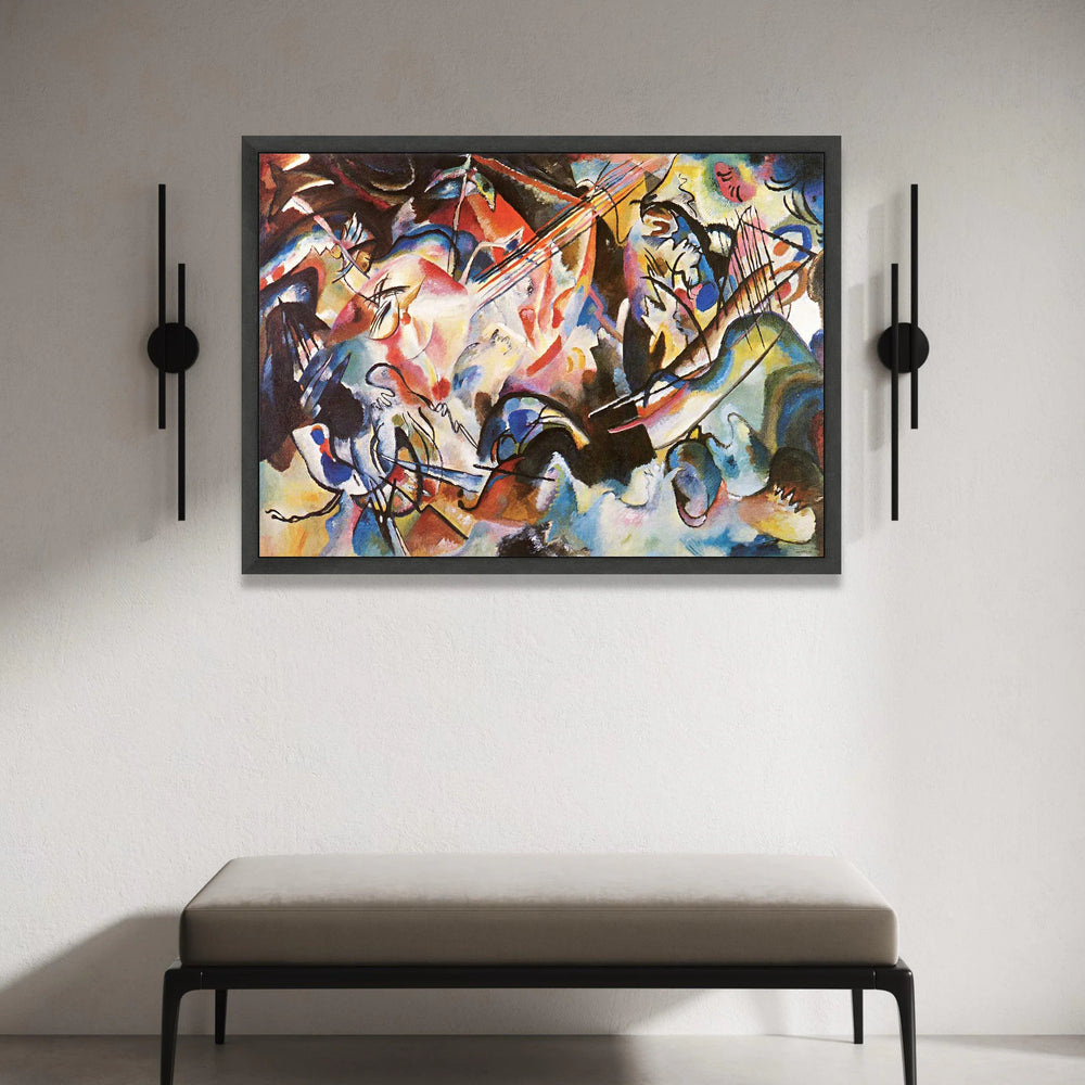 Vibrant Abstract Expression, Colorful Modern Art Canvas, Energetic Wall Decor, Contemporary Abstract Canvas, Bold Artistic Canvas Print Art