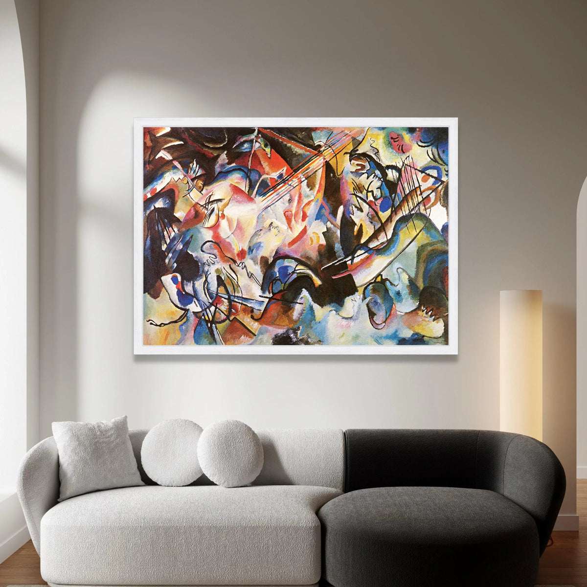 Vibrant Abstract Expression, Colorful Modern Art Canvas, Energetic Wall Decor, Contemporary Abstract Canvas, Bold Artistic Canvas Print Art