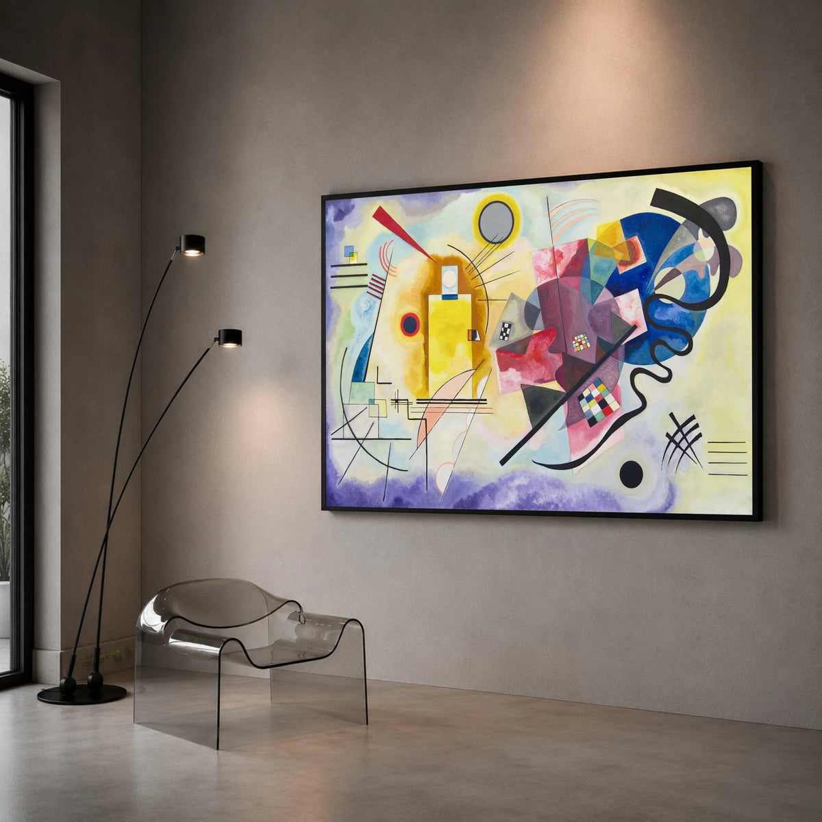 Abstract Geometric Canvas Wall Art, Modern Shapes and Lines, Colorful Contemporary Design, Home Decor Canvas, Artistic Wall Canvas Print Art