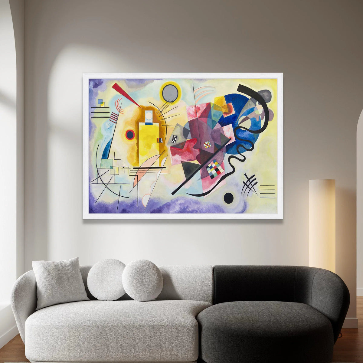 Abstract Geometric Canvas Wall Art, Modern Shapes and Lines, Colorful Contemporary Design, Home Decor Canvas, Artistic Wall Canvas Print Art
