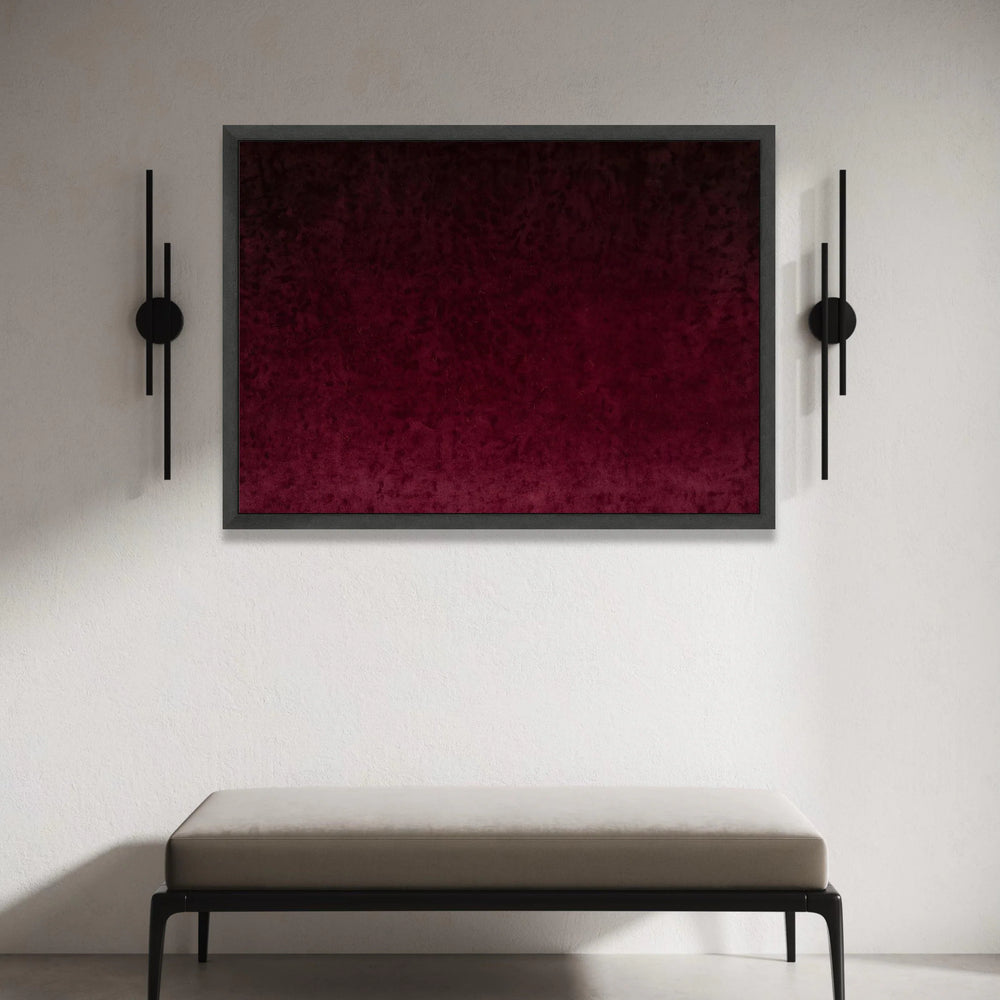 Deep Burgundy Abstract Canvas, Dark Red Wall Art, Modern Minimalist Home Decor, Rich Color Canvas Print, Elegant Living Canvas Print Art