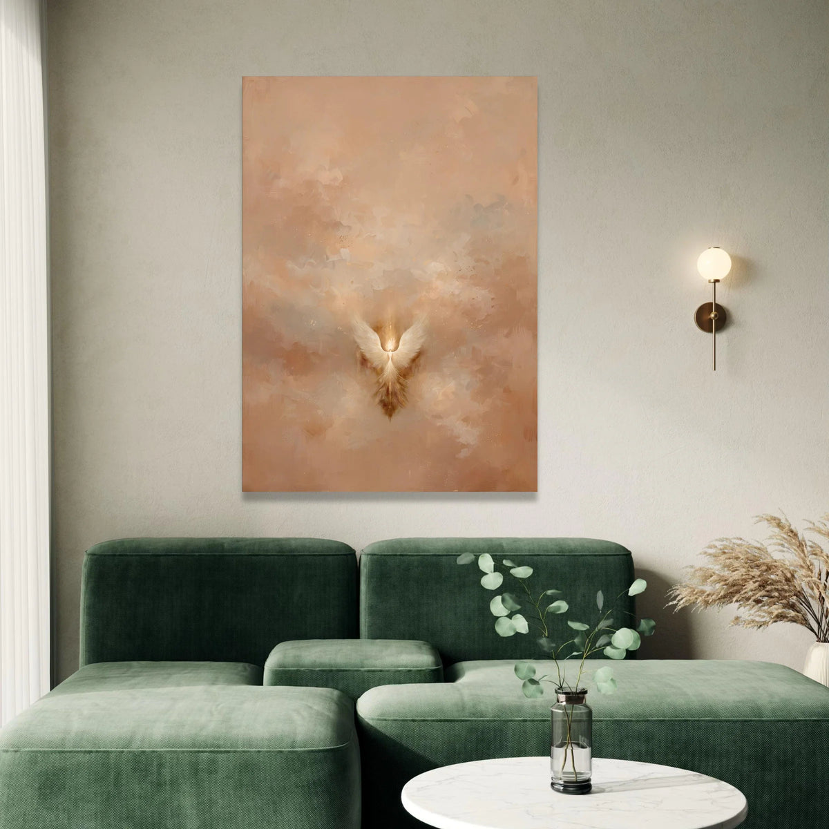 Ethereal Angel Wings Canvas, Abstract Spiritual Wall Art, Light and Airy Home Decoration, Inspirational Canvas Print, Canvas Print Art
