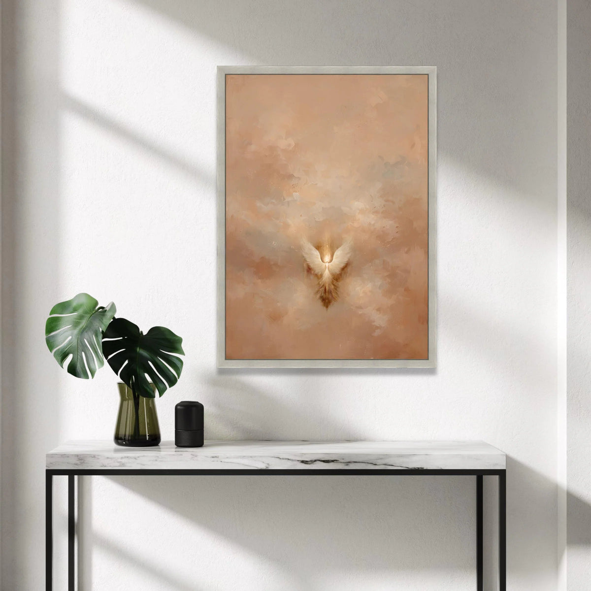 Ethereal Angel Wings Canvas, Abstract Spiritual Wall Art, Light and Airy Home Decoration, Inspirational Canvas Print, Canvas Print Art