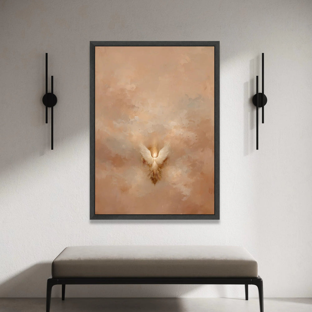 Ethereal Angel Wings Canvas, Abstract Spiritual Wall Art, Light and Airy Home Decoration, Inspirational Canvas Print, Canvas Print Art