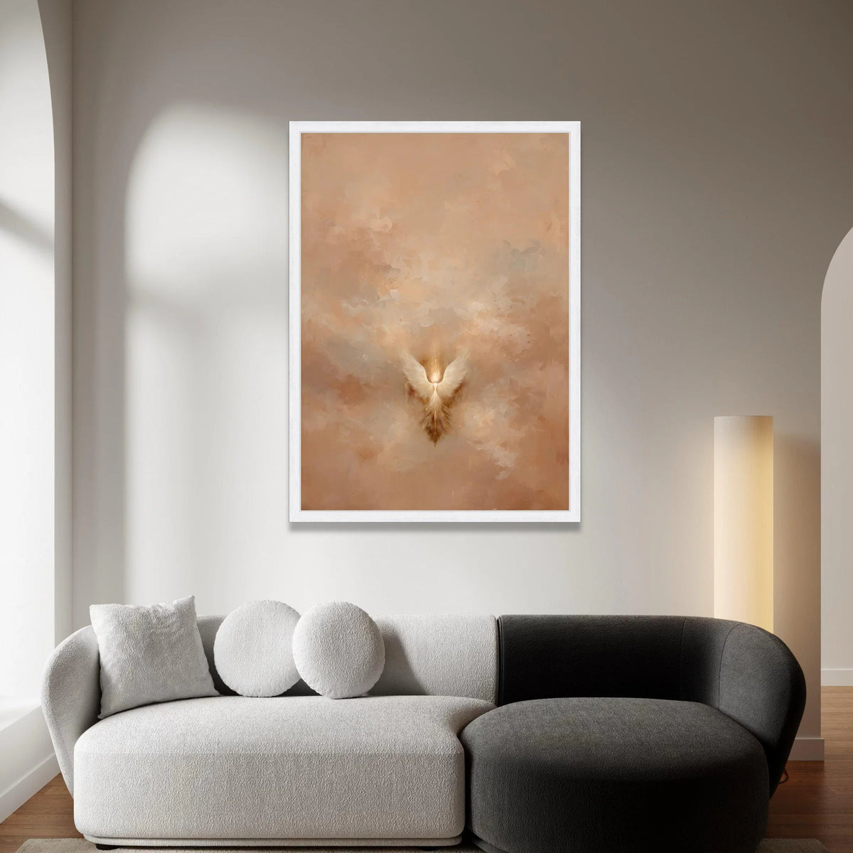 Ethereal Angel Wings Canvas, Abstract Spiritual Wall Art, Light and Airy Home Decoration, Inspirational Canvas Print, Canvas Print Art