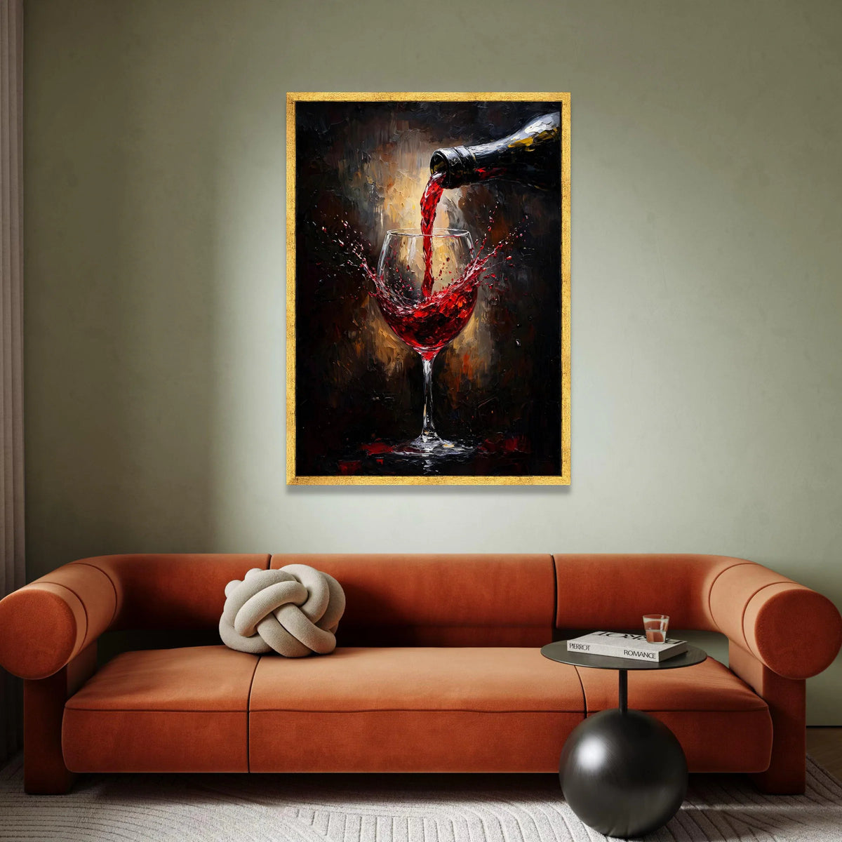 Red Wine Pouring Canvas, Wine Glass Splash Art, Elegant Bar Wall Decor, Beverage Drink Canvas, Modern Kitchen Wall Art Canvas Print Art