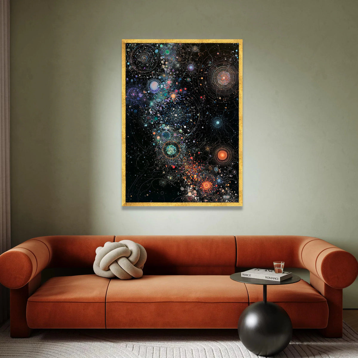 Cosmic Galaxy Canvas Wall Art, Abstract Starry Space Scene, Colorful Night Sky Decor, Modern Universe Canvas, Galaxy Wall Canvas Print Art