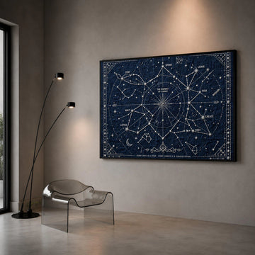 Inspirational Choice Constellation Canvas, Motivational Wall Art, Night Sky Design, Modern Astrology Home Decor, Ready to Canvas Print Art