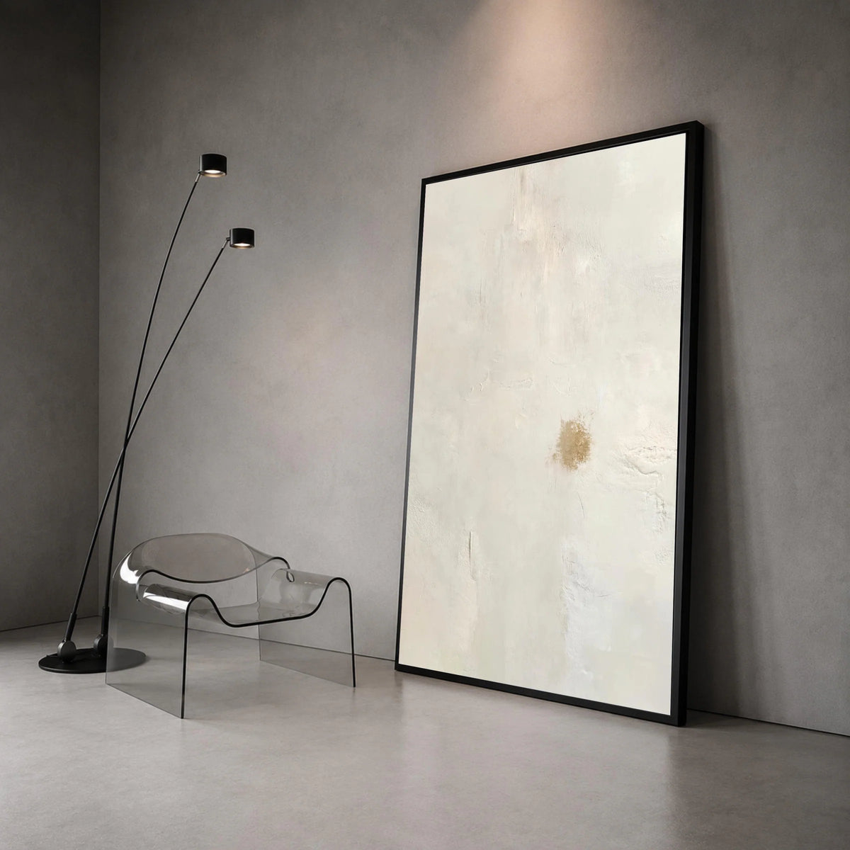 Minimalist Neutral Canvas Wall Art, Abstract Beige Background, Modern Home Decor, Subtle Earth Tone Canvas, Elegant Wall Canvas Print Art