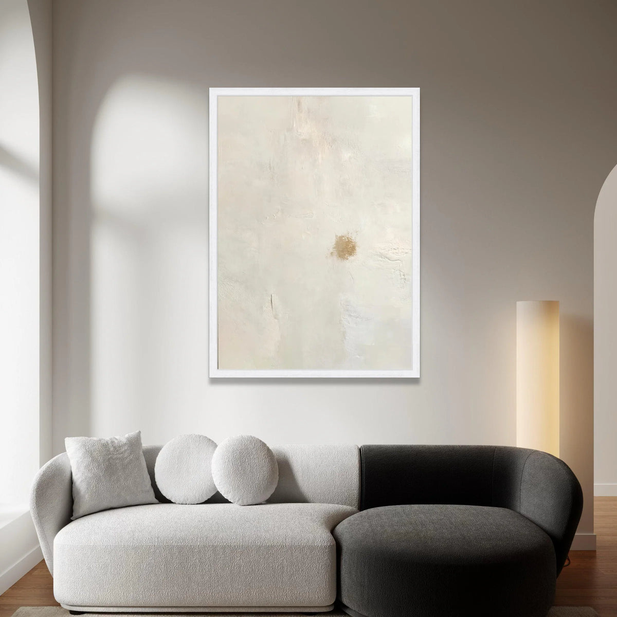 Minimalist Neutral Canvas Wall Art, Abstract Beige Background, Modern Home Decor, Subtle Earth Tone Canvas, Elegant Wall Canvas Print Art